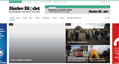 Desktop Screenshot of herlevbladet.dk